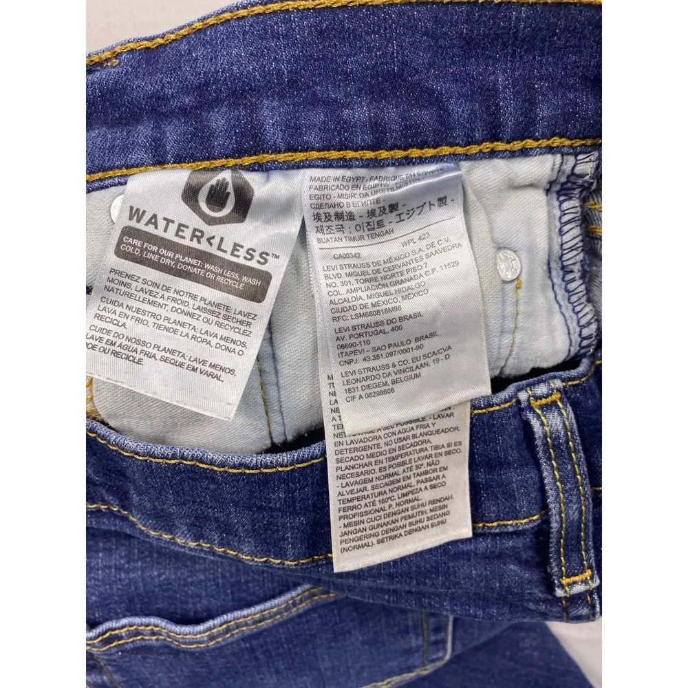 Levi's 531 Athletic Slim Jeans Mens W32 L32 Blue Cotton Stretch Casual Denim